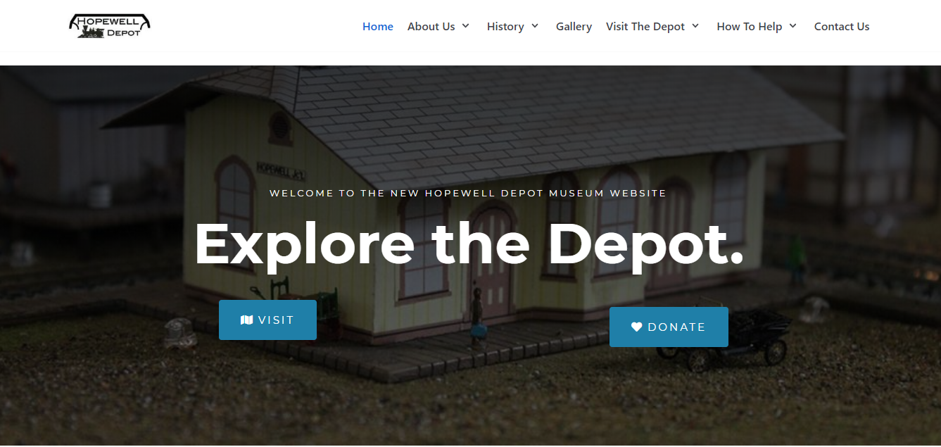 New Hopewell Depot Website Screenshot